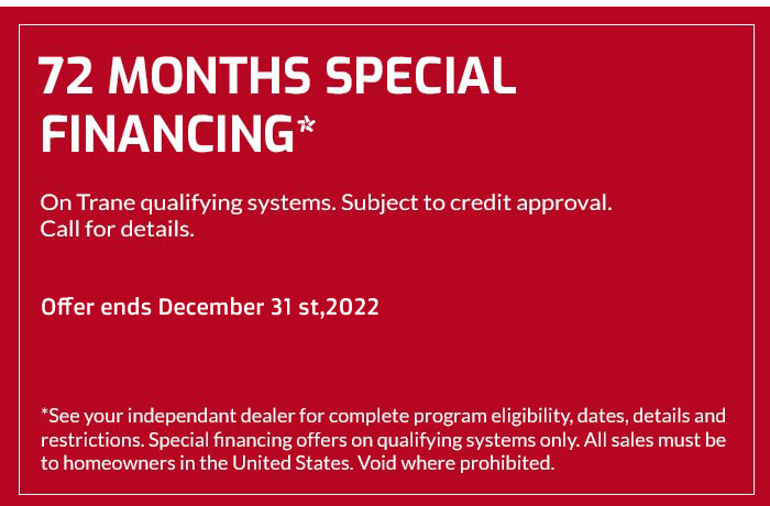 72 Months Special Financing Coupon
